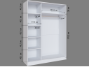 Шкаф-купе Стиль-2 1600 белый арт. 1215035