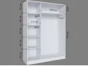 Шкаф-купе Стиль-2 1600 белый арт. 1215035