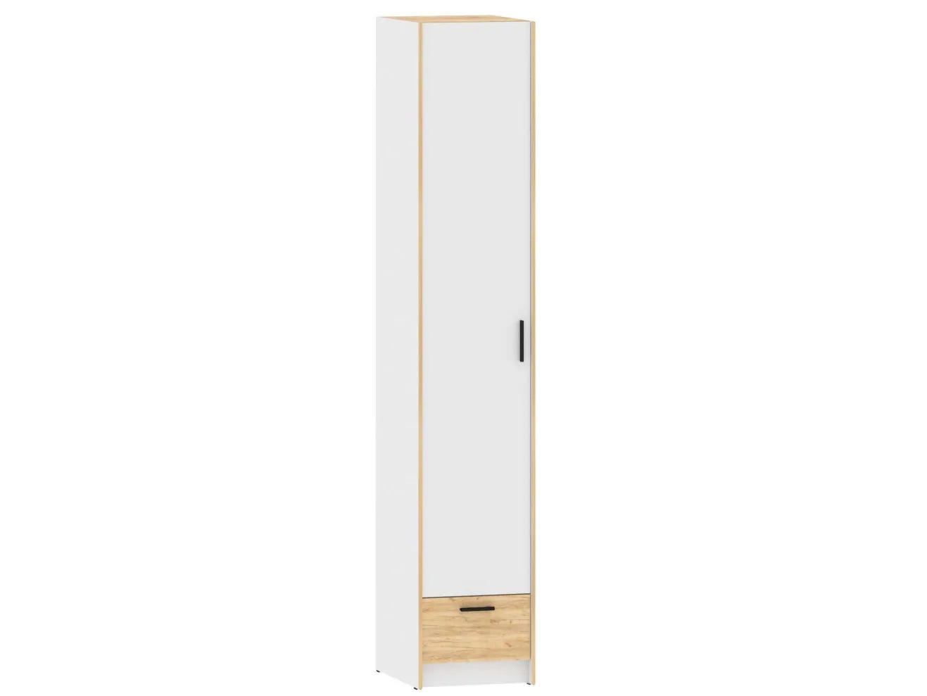 НМ 011.20 Шкаф для одежды Оттавия Белый/Дуб золотой арт. 971847