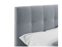 Мягкая кровать Selesta 1200 серая с подъем.механизмом с матрасом АСТРА