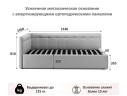 Односпальная кровать-тахта Bonna 900 желтая с подъемным механизмом и матрасом ГОСТ арт. 658569