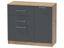 Комод №2 Иннэс-7, Крафт золотой/Графит арт. 1359905