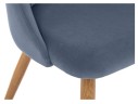 Morgan blue / wood Стул на металлокаркасе арт. 778213
