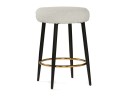 Plato white fabric Барный стул
