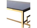 Журнальный стол Stool Group БРУКЛИН 120х60 Стекло smoke/Сталь золото арт. 1599285