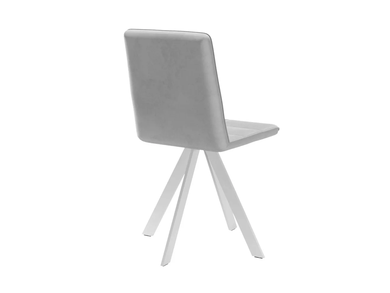 Стул DikLine 230 поворотный B22 GREY, ножки белые арт. 961475