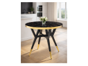 Selina 80х72 black / gold Стол деревянный
