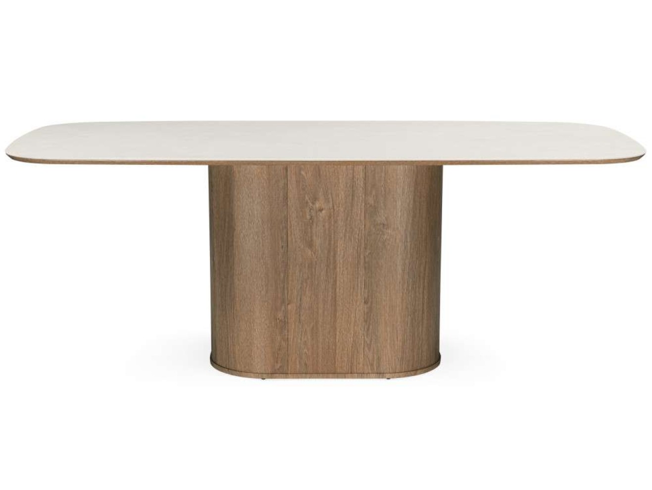 Эллипсо 200х90 light grey / дуб американский Керамический стол арт. 1563609