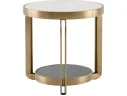 Стол журнальный STOOL GROUP Калисто 55*55 Светлая и темная керамика арт. 1568377