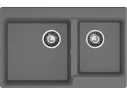 Мойка 780 Level 780K 2 чаш 780*500 графит арт. 1265907