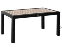 Стол пластиковый RATTAN 160x95см прямоугольный (антрацит) арт. 1596515