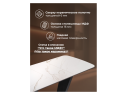 на тумбе Петир 120(160)х80х75 белый мрамор / графит / темный камень Керамический стол