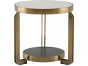 Стол журнальный STOOL GROUP Калисто 55*55 Светлая и темная керамика арт. 1568377