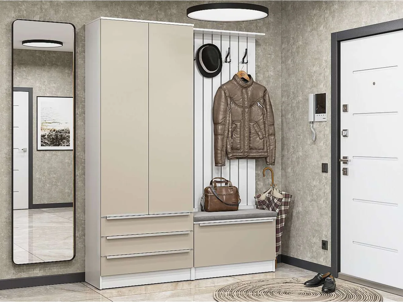 Прихожая Стиль-03 Silky Grey арт. 1551795