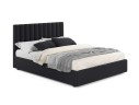 Мягкая кровать с тумбами Olivia 1600 темная с подъемным механизмом