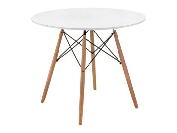 Table 80 white / wood Стол деревянный