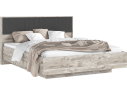 Сильвия Кровать парящая 1,6м (ортопед дерево) Браш Графит/Дуб Юкон, Дуб Юкон арт. 1307141