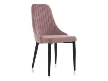 Kora light purple / black Стул на металлокаркасе