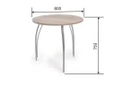 Кухонный набор скамья Лотос 950 + Стол Лотос + табурет Лотос-2 шт. / Дуб Сонома / Велюр Графит арт. 1152465