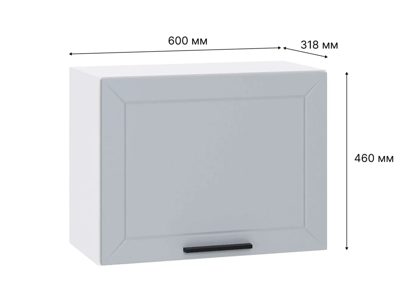 Шкаф навесной Глетчер 60х46х31,8 арт. 1619555