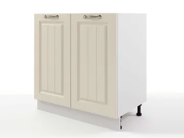 Шкаф напольный Мария 800х820х476 Крем/ Белый