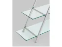 Стеллаж STOOL GROUP Гейт Прозрачное стекло/Сталь серебро арт. 1568217