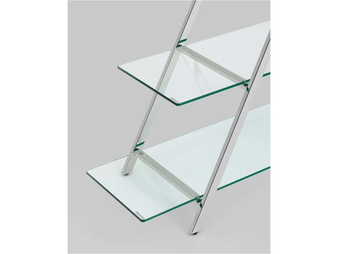 Стеллаж STOOL GROUP Гейт Прозрачное стекло/Сталь серебро арт. 1568217