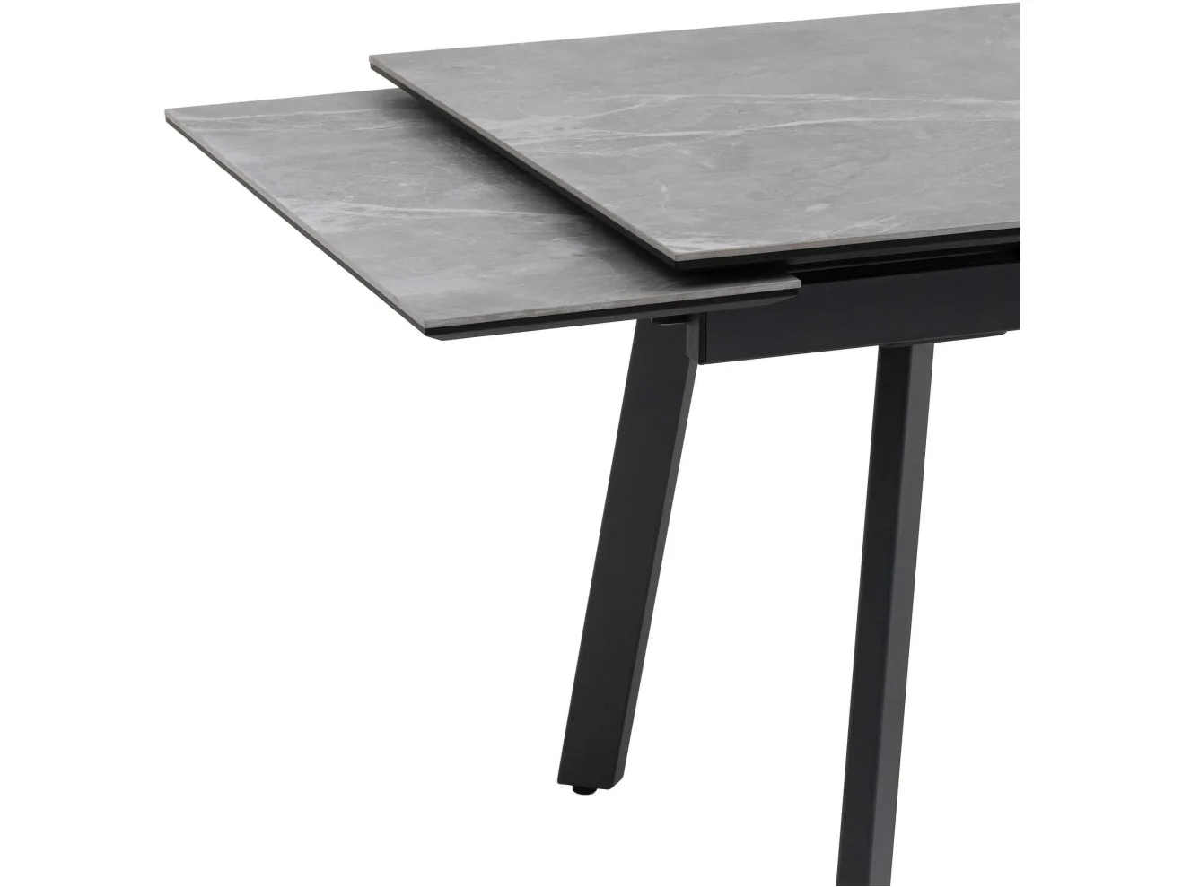 Стол обеденный STOOL GROUP Тайл 140-200*85 Larka Grey, подстолье металл антрацит арт. 1568401