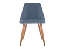 Morgan blue / wood Стул на металлокаркасе