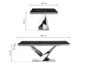 Levon 200x100x75 black Стол стеклянный арт. 1535239