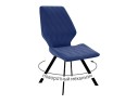 Стул DikLine 243 поворотный B8 BLUE, ножки черные