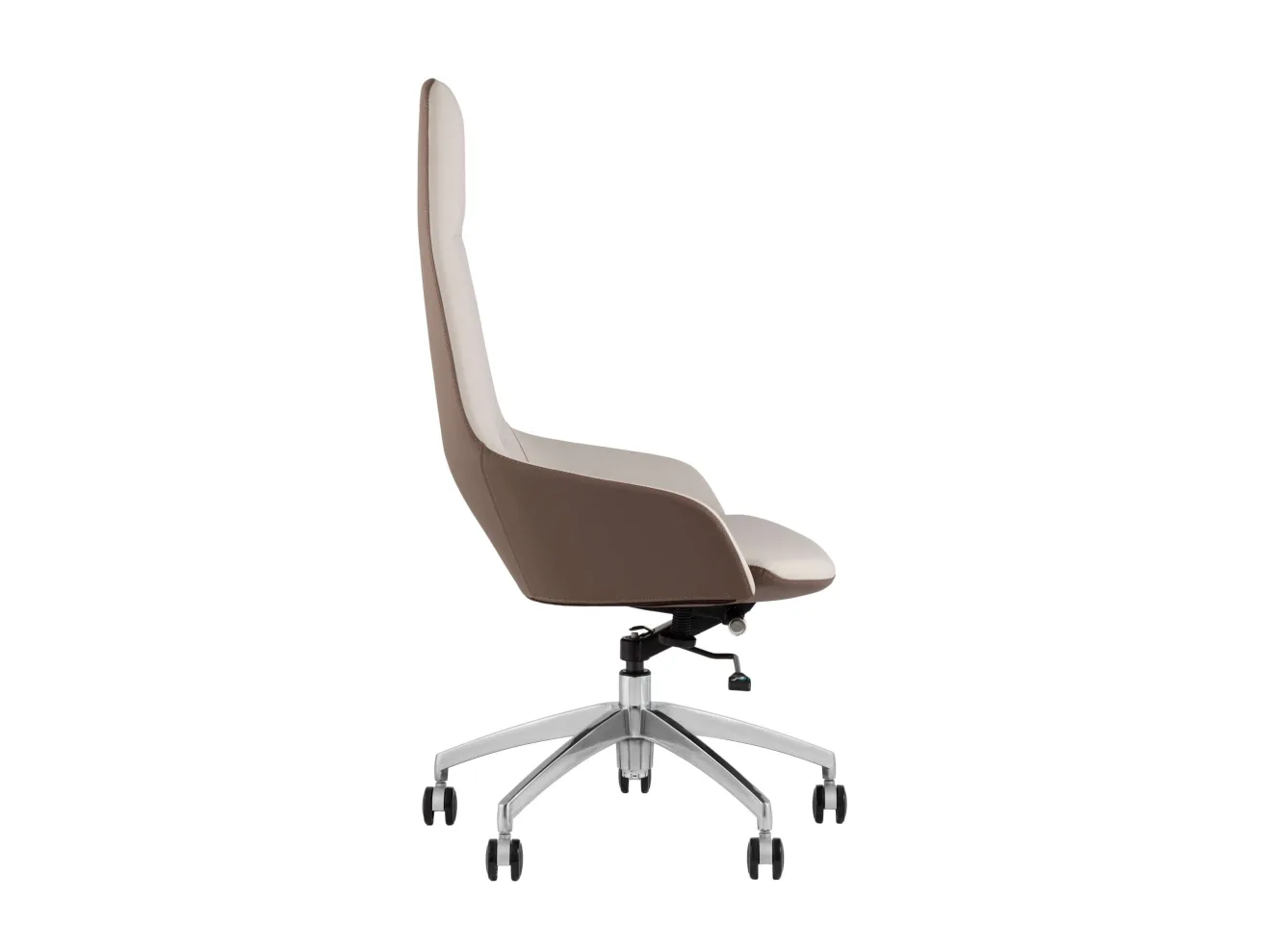 Кресло руководителя STOOL GROUP TopChairs Soulo бежевый/коричневый арт. 1568053