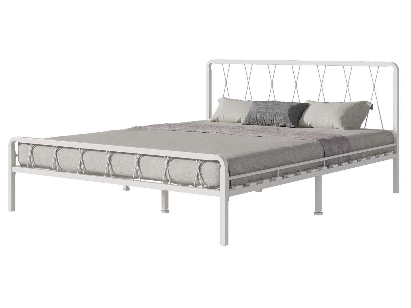 Кровать КМД 18 КЛЭР 160 белый арт. 891475