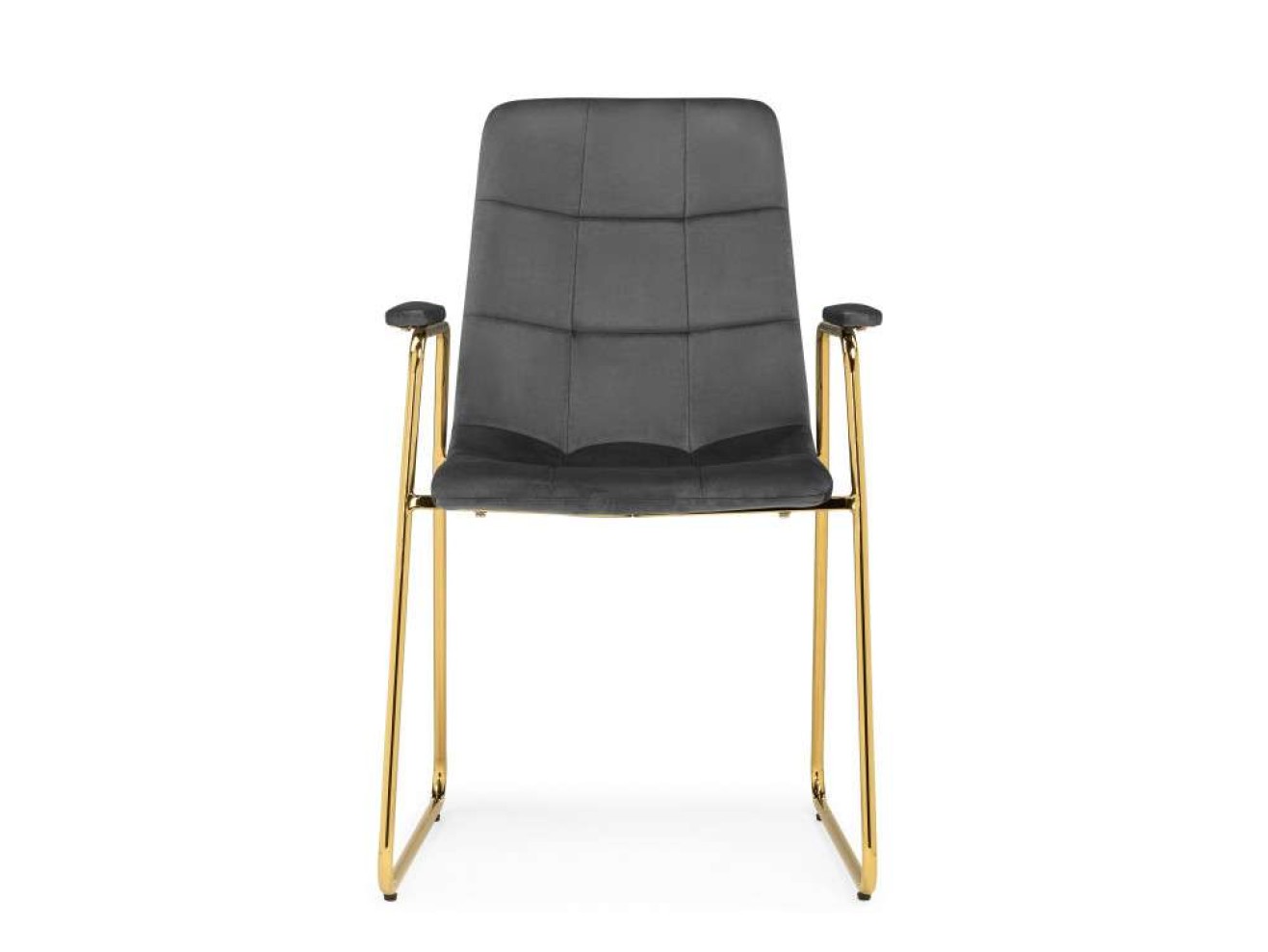 Lana dark grey / gold Стул на металлокаркасе