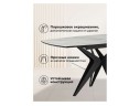 Риполь 160(205)х89 белый с прожилками gilt white / черный Керамический стол