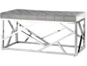 Банкетка-скамейка Stool Group АРТ ДЕКО Вельвет серый/Сталь серебро  Mebel арт. 1599015