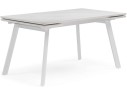 Норман 140 (200) х 80 белый мрамор alpin white / snow white / белый Керамический стол
