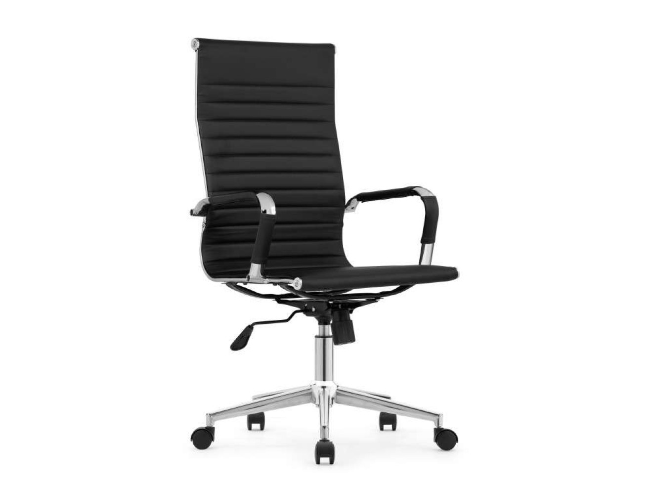 Reus pu black / chrome Компьютерное кресло