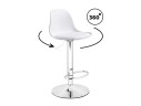 Soft white / chrome Барный стул