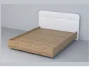 Кровать 1,4 арт.031 (Пуговицы) ЛН. (Дуб Крафт Золотой/Стальной Серый) арт. 1213149