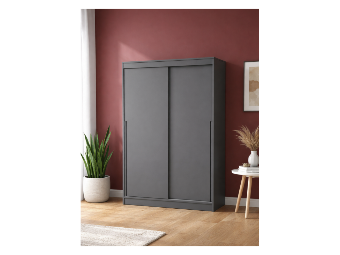 Айвор 1,5 м графит Шкаф