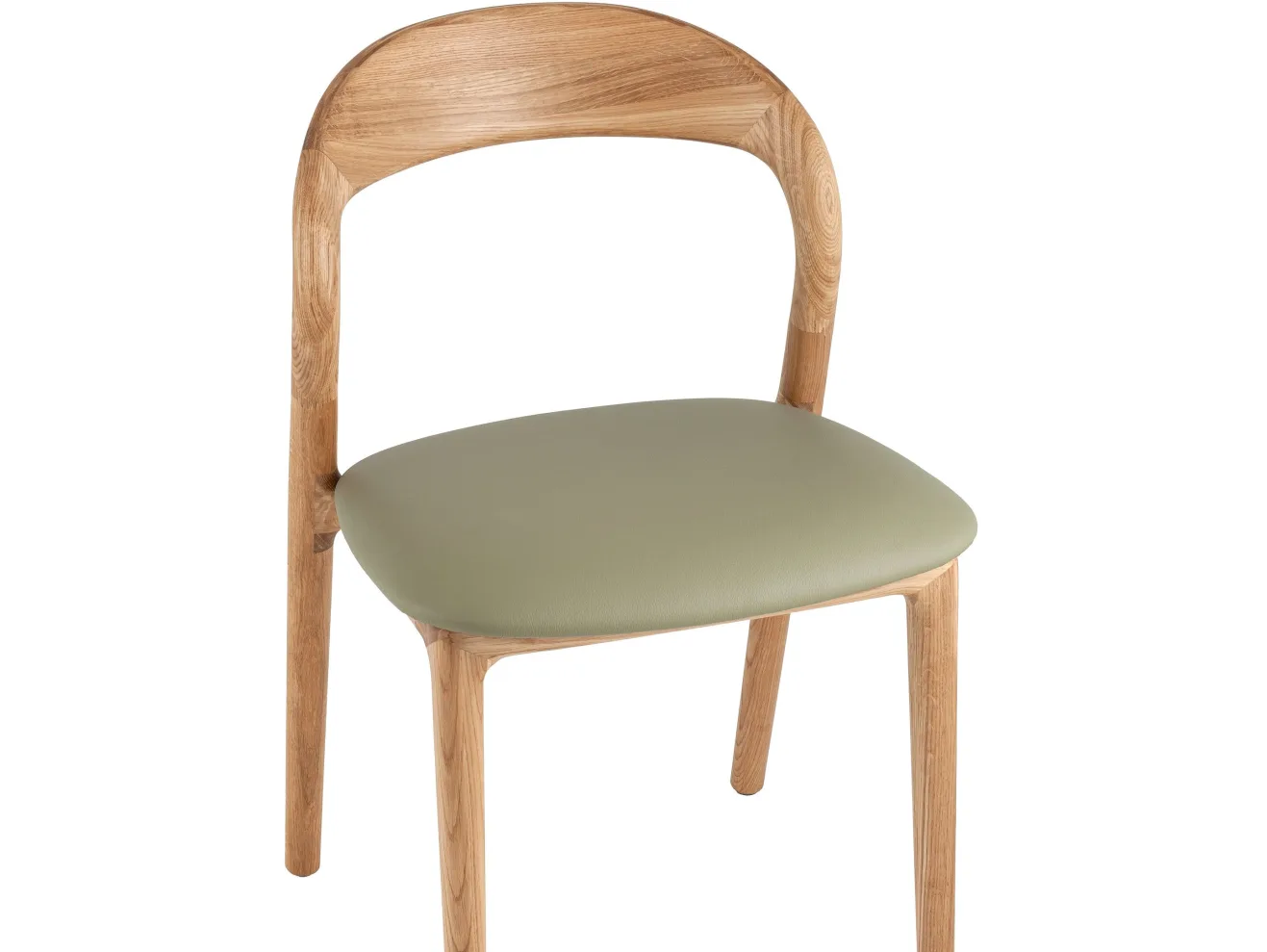 Стул STOOL GROUP Юки массив дуба Натуральная кожа фисташковый/Бесцветный матовый арт. 4915531304