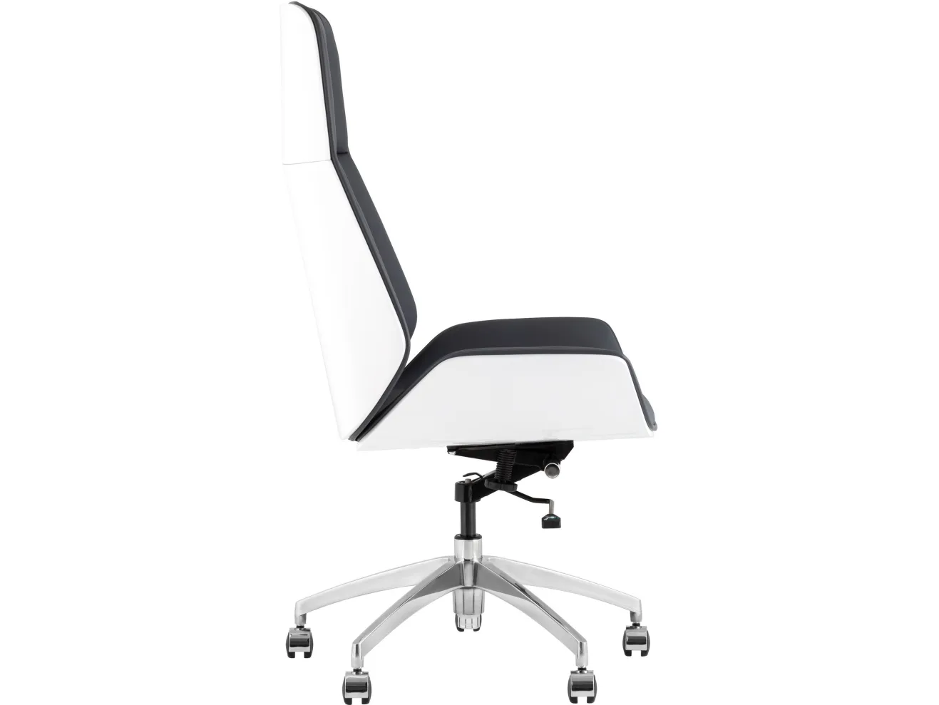 Кресло руководителя TopChairs Crown SN, серо-голубой, белый арт. 4088329903