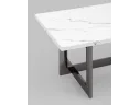 Журнальный столик STOOL GROUP Нэйтан 122*61 Белый мрамор/Темный хром арт. 9101689001