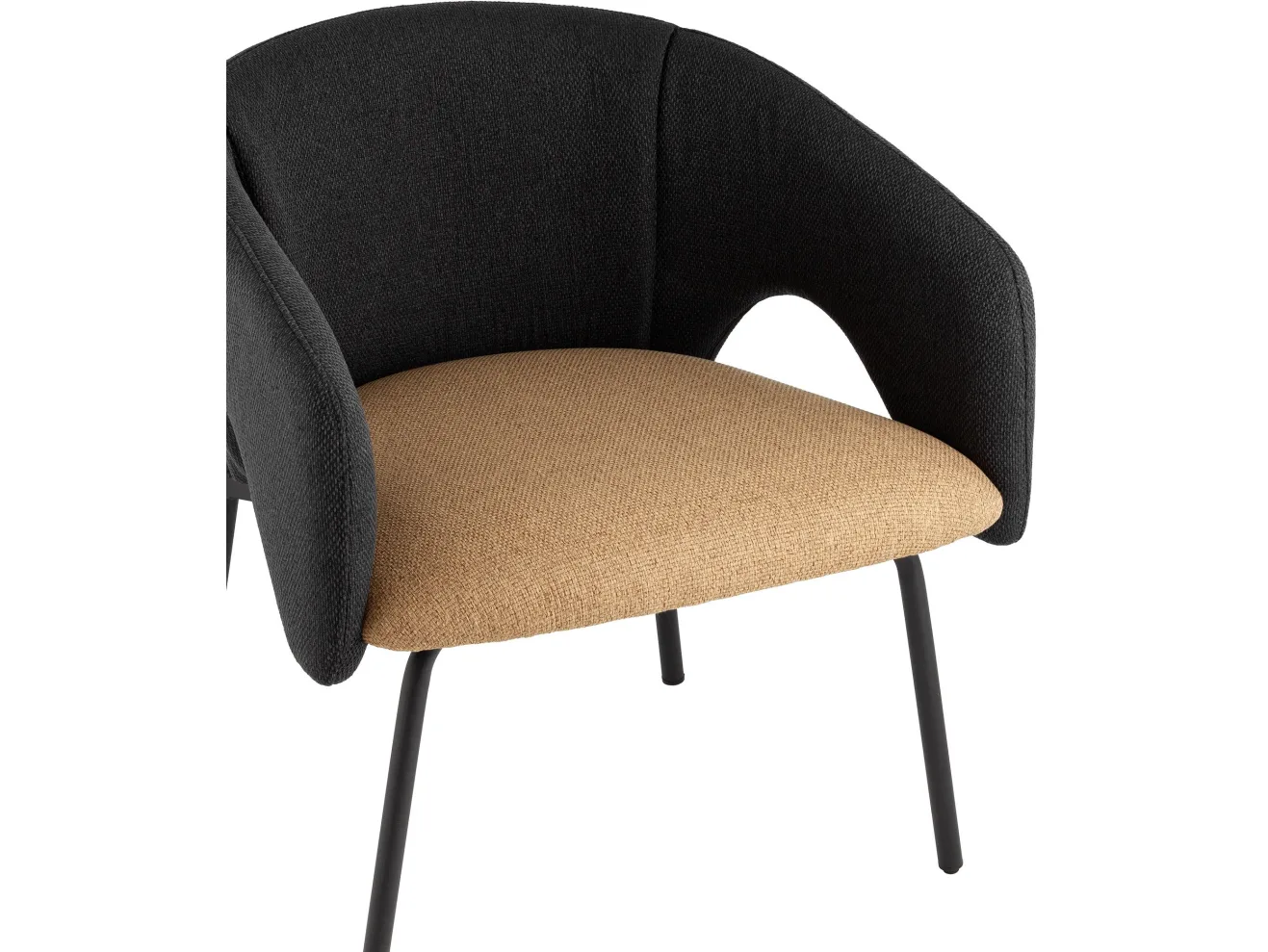 Кресло лаунж STOOL GROUP Afrida Рогожка темно-синий/горчичный арт. 2871302602