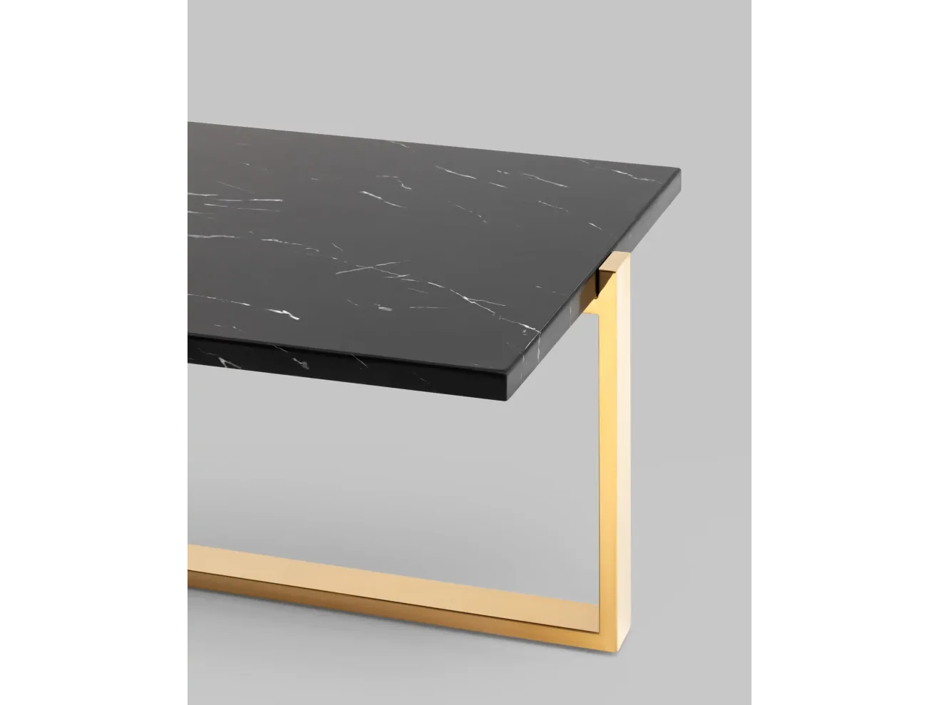 Журнальный столик STOOL GROUP Тоби 109*66 Черный мрамор/Золото арт. 7093821901