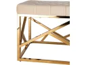 Банкетка-скамейка Stool Group АРТ ДЕКО Вельвет бежевый/Сталь золото арт. 2647133601