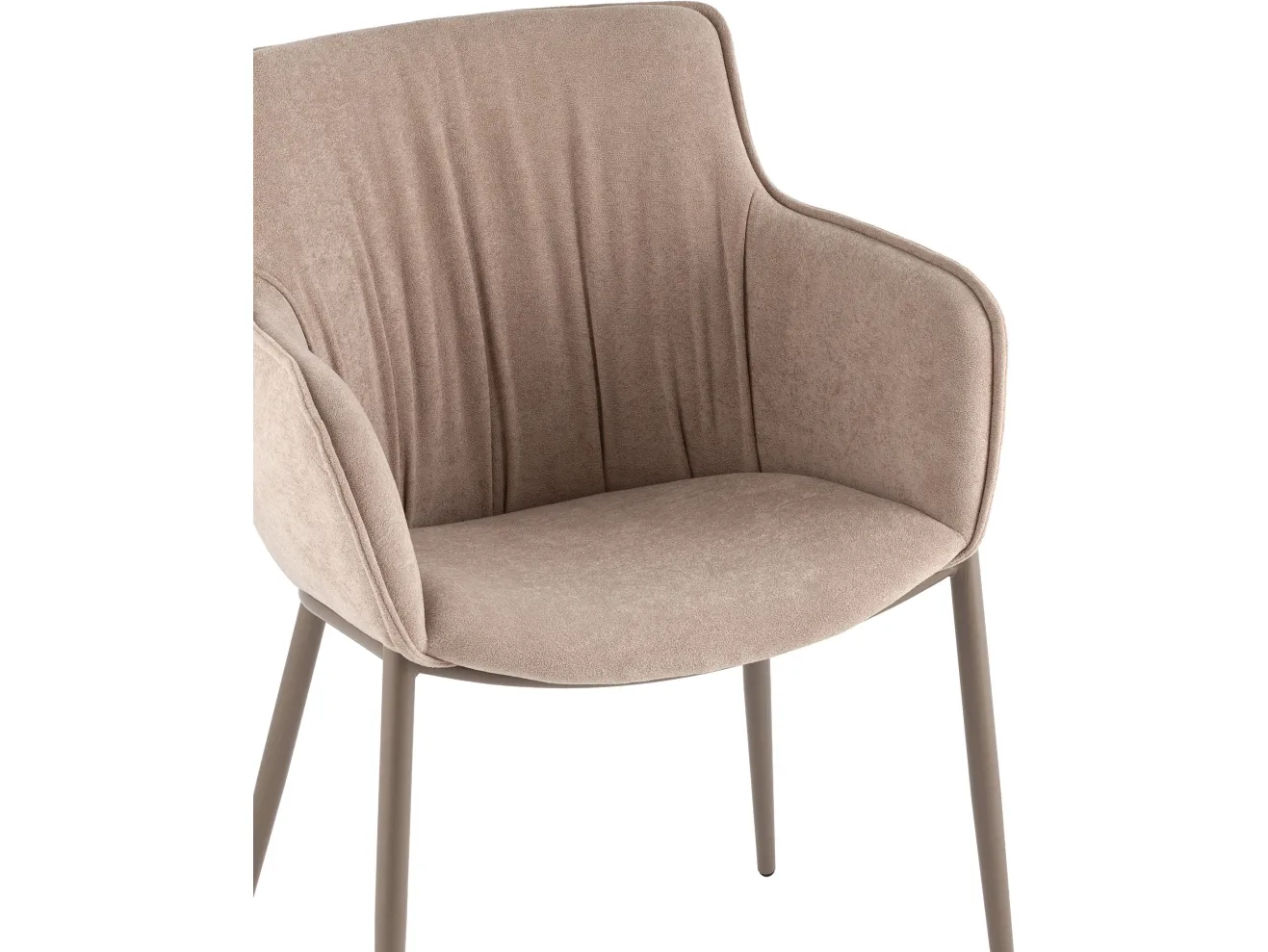 Стул STOOL GROUP Твигги Шенилл бежевый, каркас бежево-серый арт. 3252455808