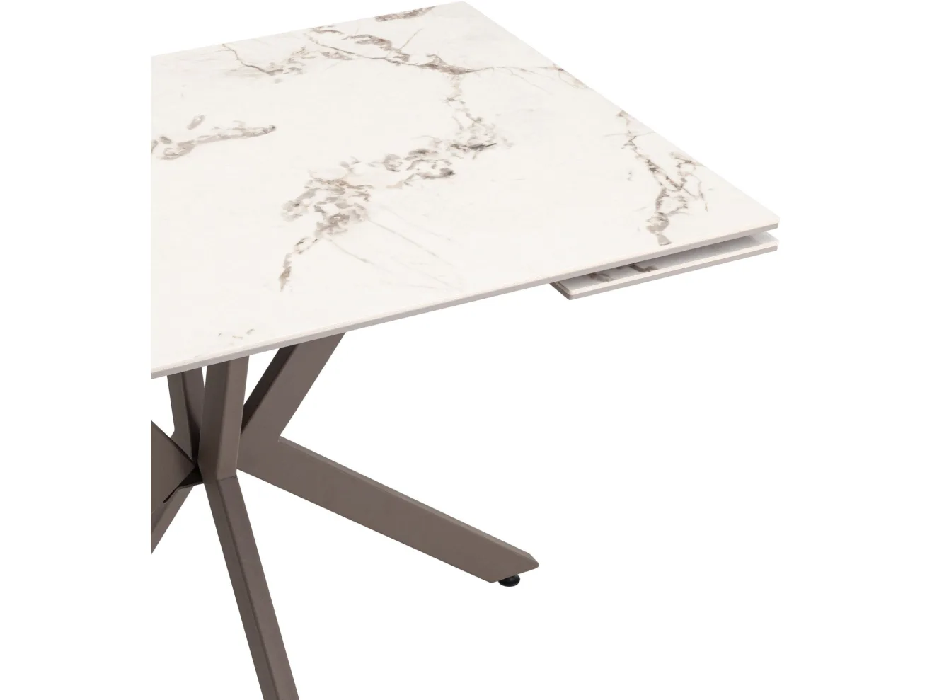 Стол обеденный STOOL GROUP Marmer 120-180/80/76 столешница МДФ16/керамика Капучино арт. 9635972404