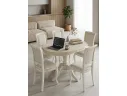 Стол обеденный Мебелик Маре 110/150*75 слоновая кость/золото арт. 7130859704